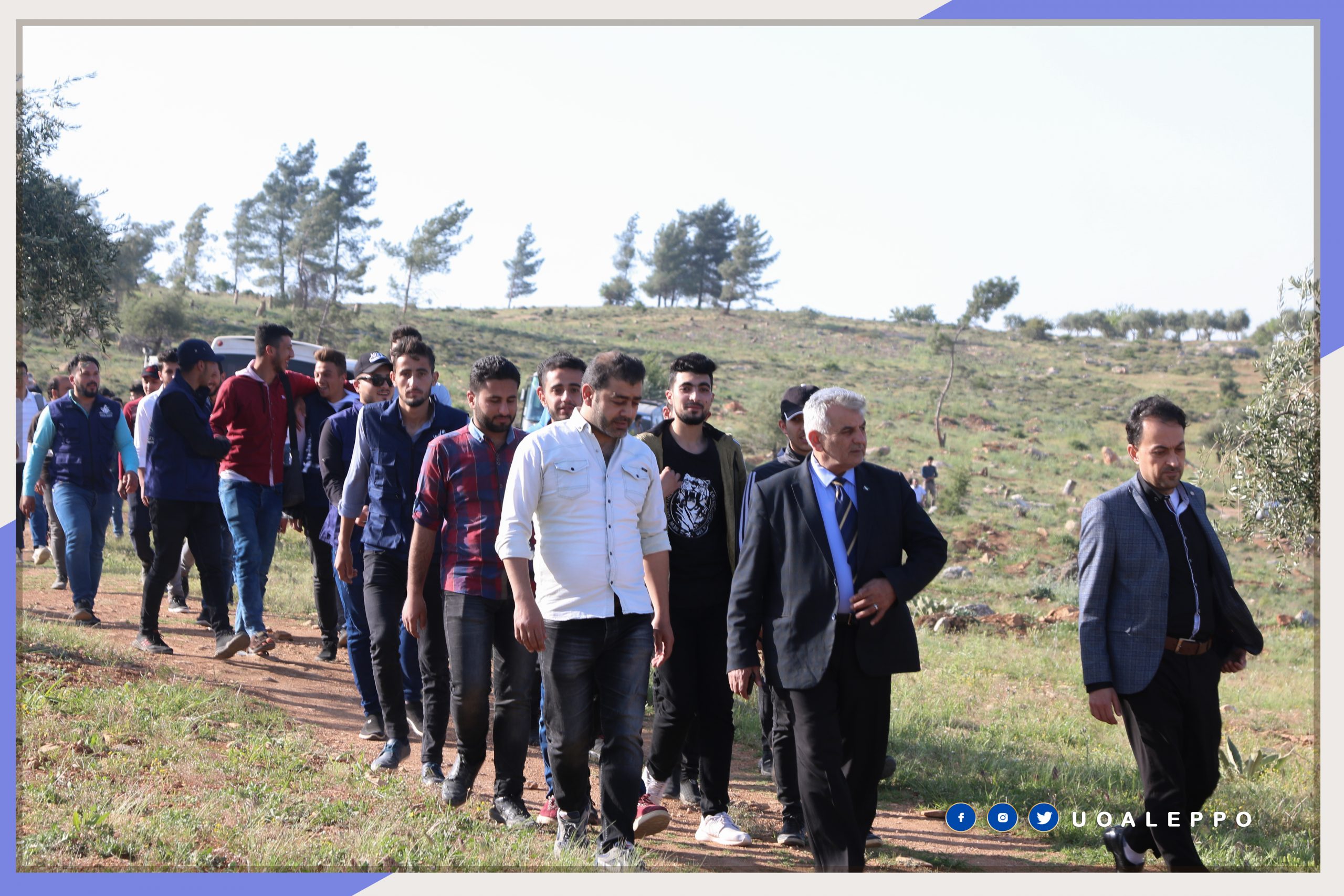 Afforestation campaign with the participation of the Free Aleppo University